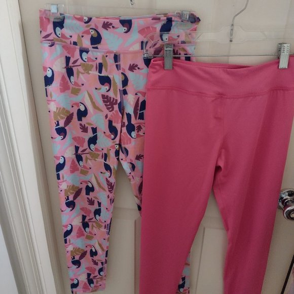 NEW Lot of 2 girls 12 active leggings - Amazon Essentials - Ships fast! - Picture 1 of 6